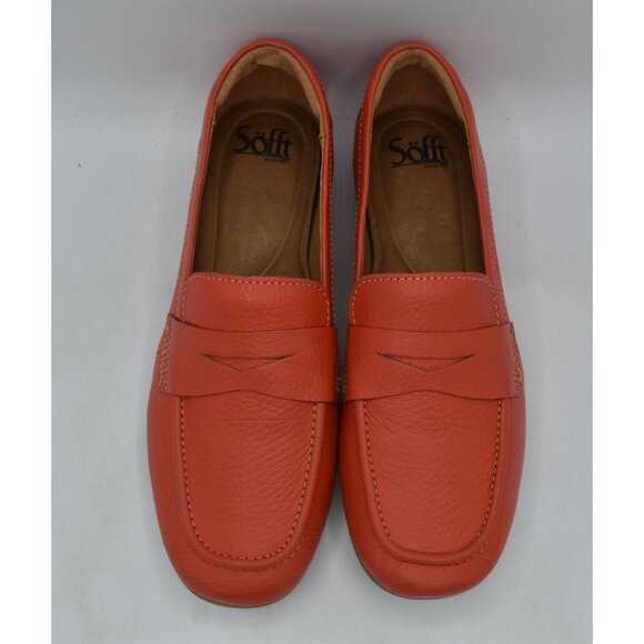 Sofft Womens Size 8 Allie Corel Leather Slip On Driving Moc Loafers Shoes - Picture 4 of 13